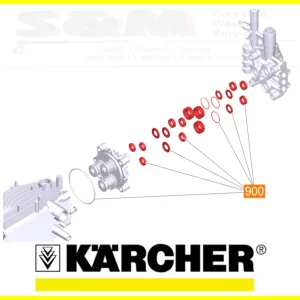 Genuine Karcher Pump Set Seal Kit 41007730 for HD 5/12 & HDS models 4.100-773.0